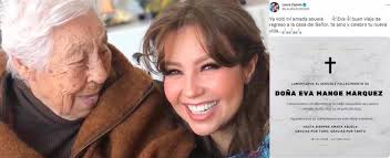 ⚫ Fallece a los 104 años la abuelita de Thalía y Laura Zapata 🕊️ Las  hermanas artistas confirmaron el deceso de Eva Monge, luego de varios  padecimientos de salud, la noche de