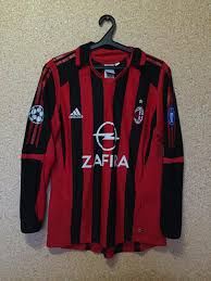 Fifa 21 ac milan 2005. Ac Milan Home Fussball Trikots 2005 2006 Sponsored By Opel