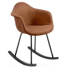 Houpaci Kreslo Laforma Kenna Hneda Rocking Chair Chair Kave Home