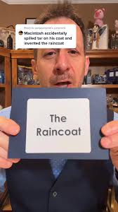 Reply to @panpiperpete let’s talk about the #raincoat ☔️ #macintosh #rubber  #invention #learnontiktok