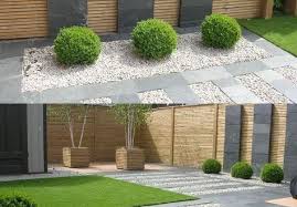 Schwarze Schiefersteine Moderne Terrasse Landschaftsgestaltung Gartengestaltung Garden Design Backyard Outdoor Structures