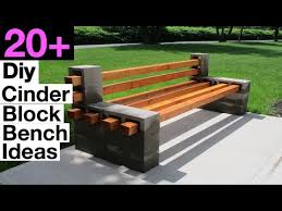 Cinder block bench is a bench made from blocks and mix with other materials like woods and clothes. Video Cinder Block Bench