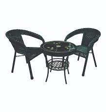 Round coffee table handcrafted in wicker and rattan in the manner of the emmanuelle chair, spain, 1960s. Rattan Coffee Table With 2 Chairs