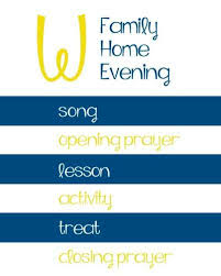 Fhe Family Home Evening Assignment Board Chart Lds