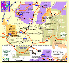 Southern Utah Map Map Southern Utah