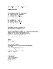 Ojibwe Basic Ojibwe Words And Phrases Double Vowel Chart