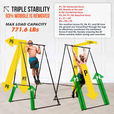 KHANH TRINH Fällbar Stående PullUp - Toes Don't Touch Ground