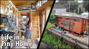 An adventurous couple in their 20s. Tiny House Giant Journey Facebook