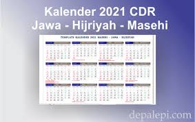 Untuk bulan januari 2021 ada hari libur yaitu di tanggal 1 januari yang dimana merupakan. Download Desain Kalender 2021 Lengkap Cdr Free Jawa Hijriah Masehi