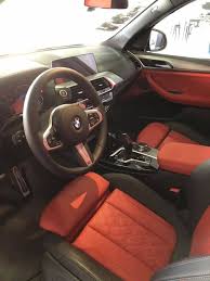 Compare in car entertainment system, driving comfort and visibility with similar cars. Bmw Fans Bmw X3 M40i Interior Red Black Merino Facebook