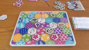 I saw my goals, laid out the tiles and tokens and began the quilting process. Calico Review Cats Quilts Patterns Just Push Start