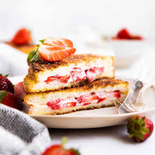 Strawberry Cream Cheese Stuffed French Toast