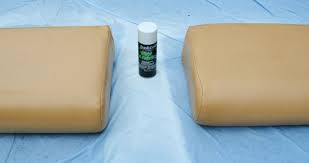 Spray Painting Vinyl Cushions Fabric