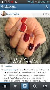 Essie Red Ombre Nails Found It On Instagram I Just Had To Screenshot And Post Soo Beautiful All Five Nail Polish Col Holiday Nails Nails Essie Forever Yummy