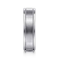 Inspect your jewelry for loose stones or broken clasps. 14k White Gold 6mm Satin Polish Center And Milgrain Edge Men S Wedding Band Mbm0128 60w4jjj Gabriel Co