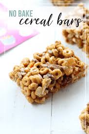 No Bake Cereal Bars In 2020 Cereal Bars Homemade Food Drinks Dessert Cereal Bars
