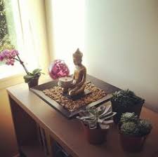 Zen Garden In A Long Bench Top With A Lid Maybe Glass To Stop Dust Getting In Cool Miniature Zen Garden Indoor Zen Garden Buddha Decor