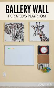 While rustic wall art from cabinet door. Playroom Wall Decor Make A Gallery Wall For Kids