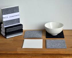 Cup Coasters For Drink Beer Coasters Felt Table Protector Barware Set Of 4 Ebay Beer Coasters Cup Coaster Felt Coasters