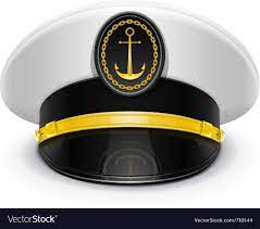 Captain Peaked Cap With Cockade Vector Illustration Isolated On White Background Eps10 Transparent Objects Used Business Icons Vector Thigh Tattoo Peaked Cap