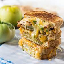 Fried Green Tomato And Bacon Grilled Cheese Recipe Recipechart Com Green Tomato Recipes Bacon Grilled Cheese Recipes Bacon Grill