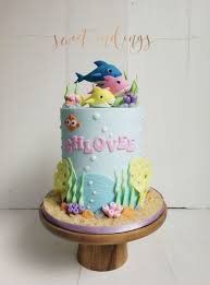 Bizcocho De Baby Shark Baby Shark Shark Birthday Cakes Shark Themed Birthday Party Shark Theme Birthday