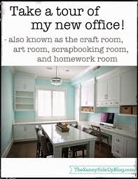 A pegboard is about the most versatile thing you can have in your craft room. Take A Tour Of My New Office The Sunny Side Up Blog