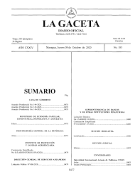 La Gaceta, Diario Oficial N°. 185 del 08/10/2020