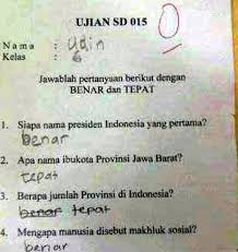 Monday, february 23, 2004 foto jawaban soal anak sd lucu, jawaban lucu anak sd jawab soal, jawaban soal anak sd paling lucu, jawaban soal lucu anak sd, soal dan jawaban lucu anak sd edit kelewat kreatif 8 jawaban kocak soal ujian ini bikin gagal paham Ngakak 10 Soal Ujian Anak Sd Yang Jawabannya Polos Banget Dailysia