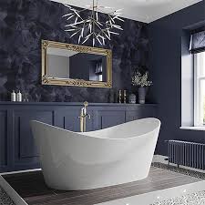 Aurolite led 4 lights bathroom ceiling light, ip44, polished chrome, cool white. Bathstore Pure Freestanding Bath 1700 X 800mm Homebase