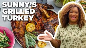 Photo by marcus nilsson, food styling by rebecca jurkevich, prop styling by kalen kaminski. Sunny Anderson S Butterflied Grilled Thanksgiving Turkey Food Network Youtube