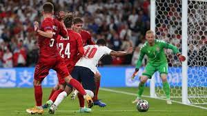 Referee deemed england's raheem sterling was fouled by denmark's mathias jensen and a penalty was awarded during their euro 2020, semifinal match at wembley stadium in london on july 7, 2021. Qefgvfkib6j Pm