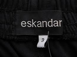 Eskandar Black Cotton Knit Pants Size 3 Property Room