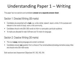 What will a typical paper 2 question 5 always start with. English Language 1123 Essentials 2k17