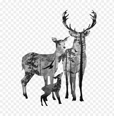A set of 9 deers specially made for christmas time! Deer Canvas Clip Art Elk Transprent Png Forest Silhouette Deer Png Image With Transparent Background Toppng