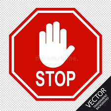Red Stop Sign And Hand Signal Vector Illustration Isolated On Transparent Background Stock I In 2020 Professional Business Cards Logo Stop Sign Vector Illustration