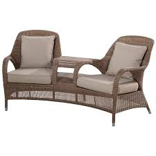 Gartio rattan garden furniture set, 4 piece pe rattan patio furniture sets weaving wicker sofa set with cushion glass table, for patio, lawn, garden, poolside, outdoor 4.4 out of 5 stars 47 £189.99 £ 189. 4 Seasons Outdoor Sussex Love Seat With 4 Polyloom Taupe Cushions