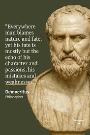 stoics mention democritus? was he pretty stoic?