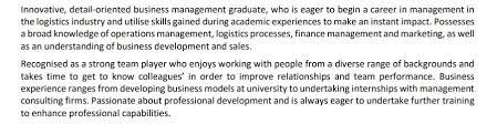 Obviously, any industry experience or internships will be a key selling point. 3 Graduate Cv Examples How To Write A Graduate Cv Cv Nation