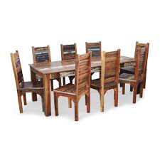 Hart 38.5 reclaimed wood console table $ 549. Buy Fr Dining Sets Series 8 Seater Reclaimed Wood Dining Table And Ladder Back Chairs Online 8 Seater Dining Sets Hotel And Restaurant Tables And Chairs Commercial Furniture Furnitureroots Product