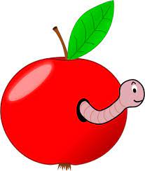 Gambar mewarnai buah apel cocok untuk tk dan paud. Apel Merah Dengan Cacing Vektor Gambar Domain Publik Vektor