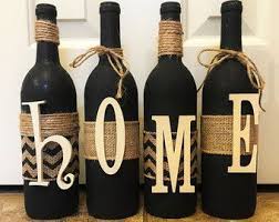 Items Similar To Wine Bottle Home Decor Wine Bottle Home Decor Home Decor Free Shipping Gift D Liquor Bottle Crafts Wine Bottle Decor Handmade Home Decor