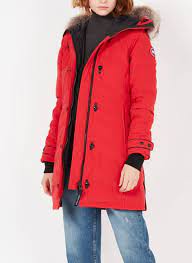 4.6 out of 5 stars 58. Sale Langer Taillierter Parka Mit Stehkragen Und Fellkapuze Red Rouge Canada Goose Damen Place Des Tendances