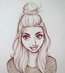 20 Ideas For Hair Drawing Bun Anime Girls Cartoon Art Styles Art Sketches Art Drawings Sketches Creative