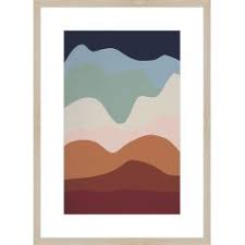 Affiche Encadree Avec Cadre Naturel 50 X 70 Cm Degrade 24637 Affiche Encadree Affiche Cadre