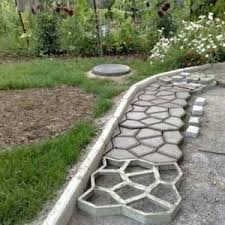 Cement Brick Molds Patio Concrete Slabs Path Garden Ornaments Gardenpath Hof Pflastern Hinterhof Beton Patio Garten Garten Landschaftsbau Ziegelsteine