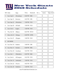 New York Giants 2013 Schedule Denver Broncos Schedule Dallas Cowboys Schedule Broncos Schedule