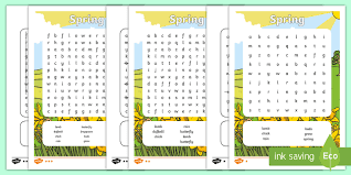 Doing something that's enjoyable and mentally stimulating can improve quality of life. Spring Word Search