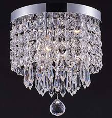 If your new light fixture doesn't match your old mount type, you'll have to remove the bracket from the junction box and change the screws. Smart Lighting Shupregu 3 Light Modern Crystal Chandelier Flush Mount Homeloft New Zealand