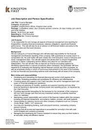 Teller managers are responsible for overseeing bank tellers' daily. Job Description And Specification Of Finance Manager Financeviewer